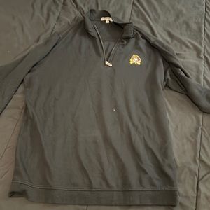 Peter MIllar: East Carolina Crown Comfort Interlock Quarter-Zip Up